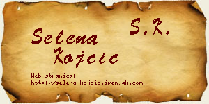 Selena Kojčić vizit kartica